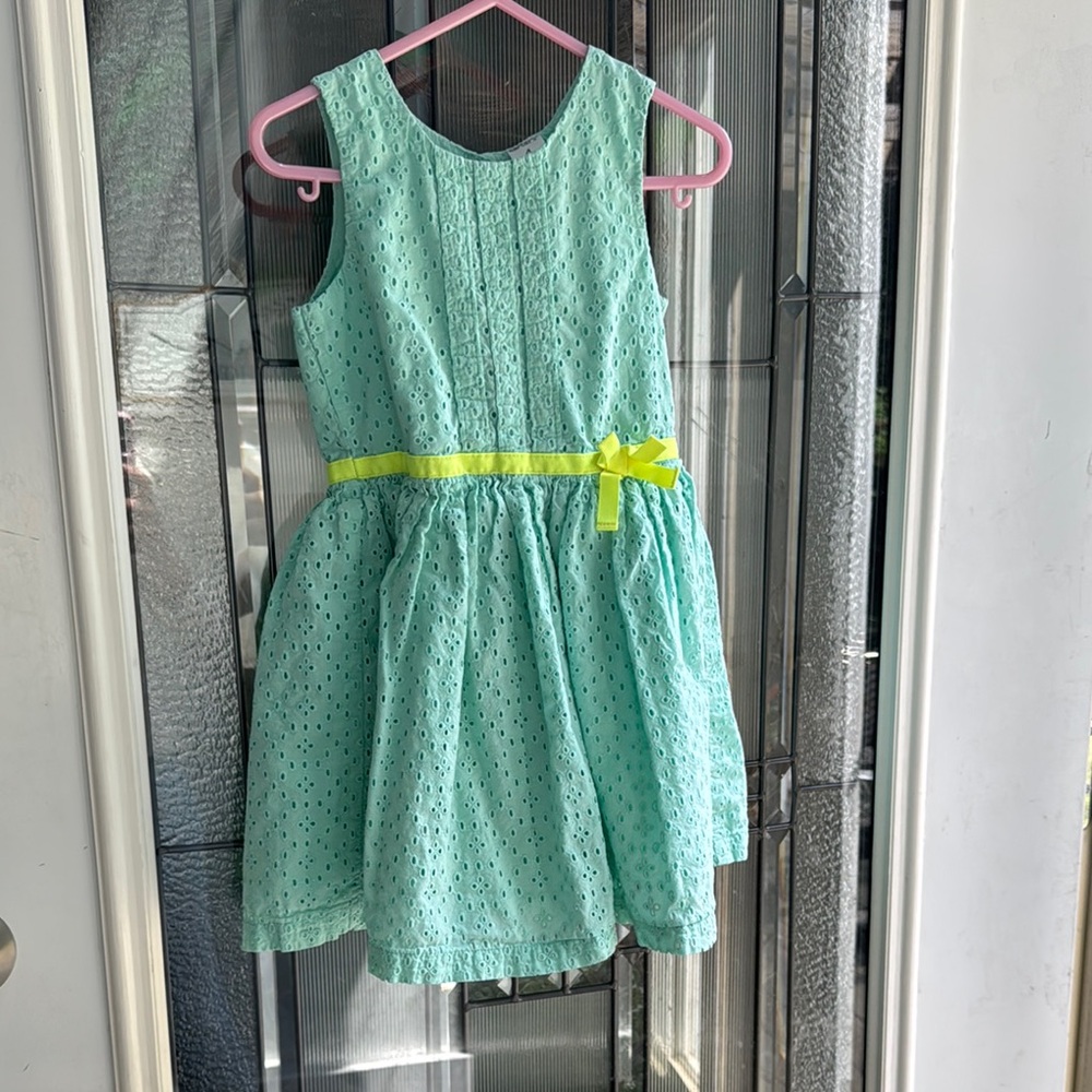 Carter's Green Sleeveless A-Line Sundress